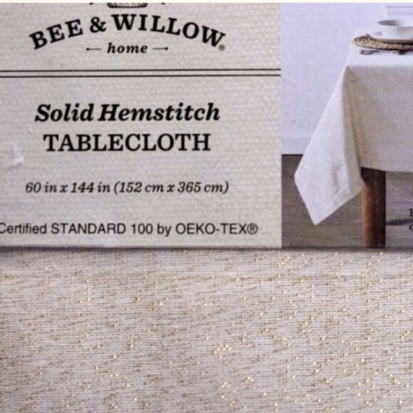 Holiday Tablecloth VARIOUS SIZES IN  Vanilla ICE GOLD GORGEOUS - Picture 1 of 10
